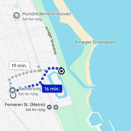 Taet Ved Strand, Metro Og Lufthavnen Daire Kopenhag